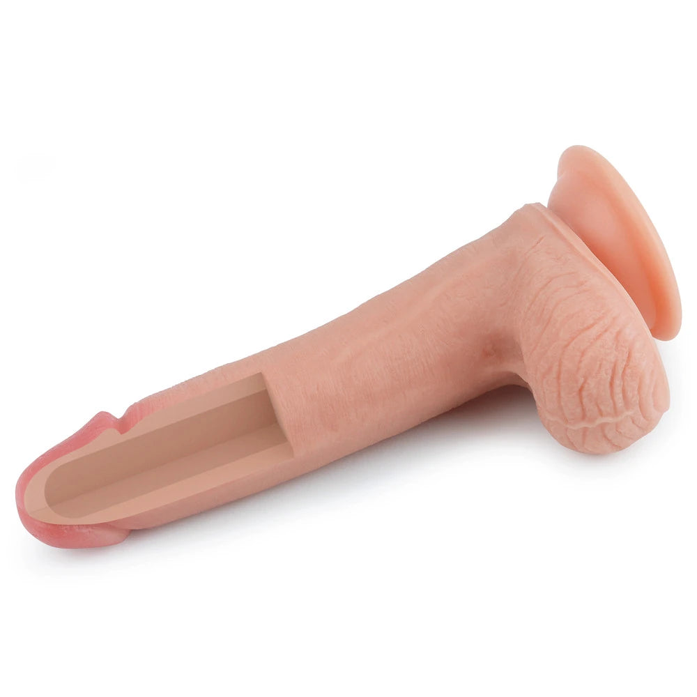 Lovetoy Dual Layered Silicone Cock 20 cm Realistik Penis LV4005