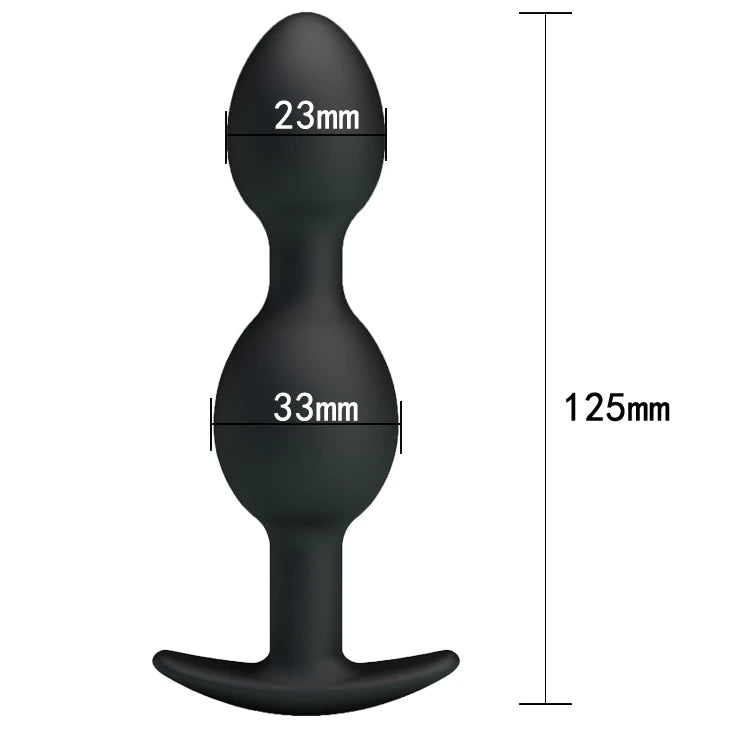 Pretty Love Silicone Anal Balls Small Anal Plug