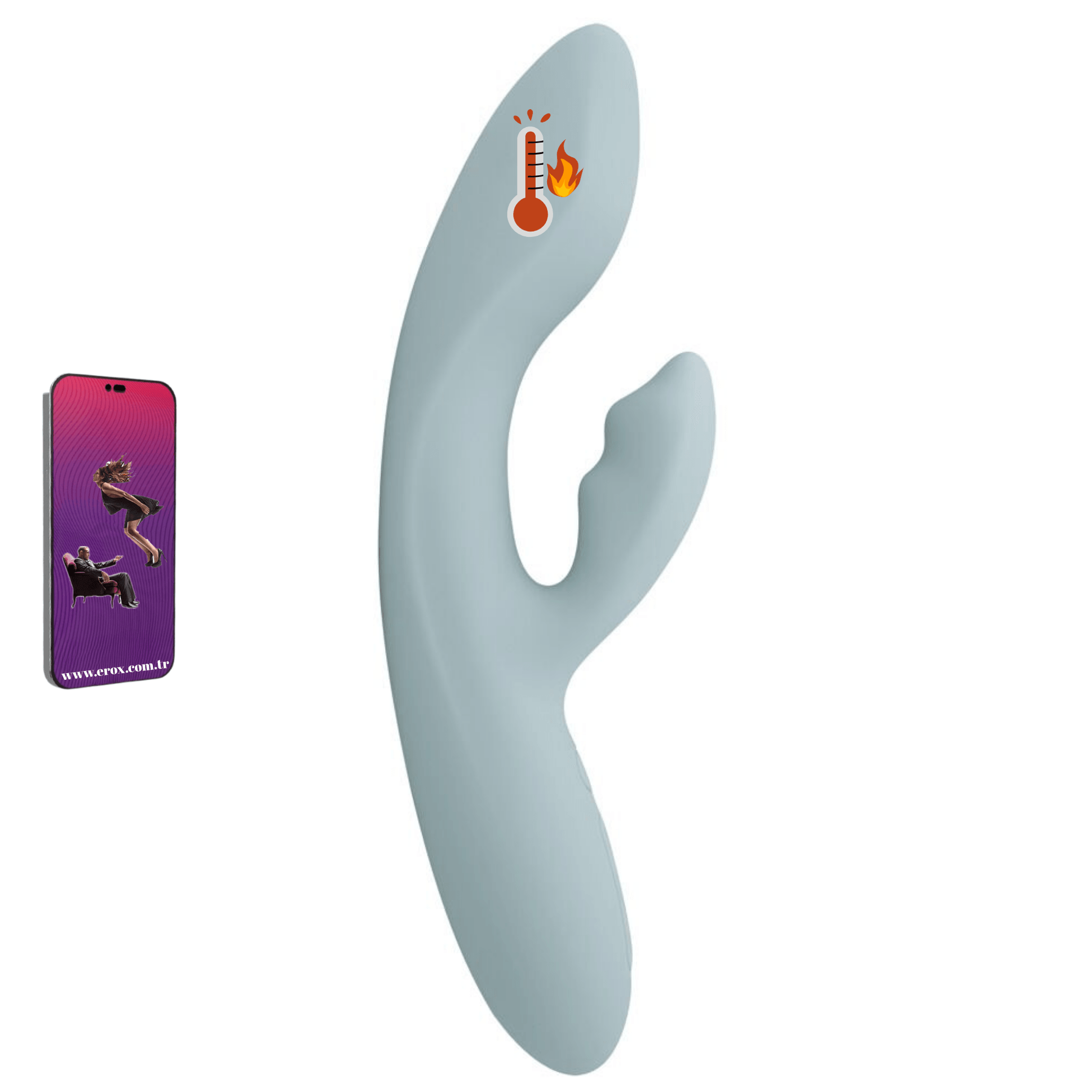 Svakom Chika Telefon Kontrollü Isıtmalı Rabbit Vibratör