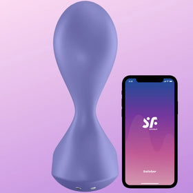 Satisfyer Sweet Seal Telefon Kontrollü Anal Titreşimli Plug-Lilac