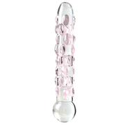 Pipedream Icicles No. 7 Hand Blown Glass Massager Cam Dildo