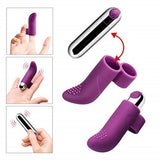Erox Finger Vibe Çift Yönlü USB Şarjlı Parmak Vibratör-Pink