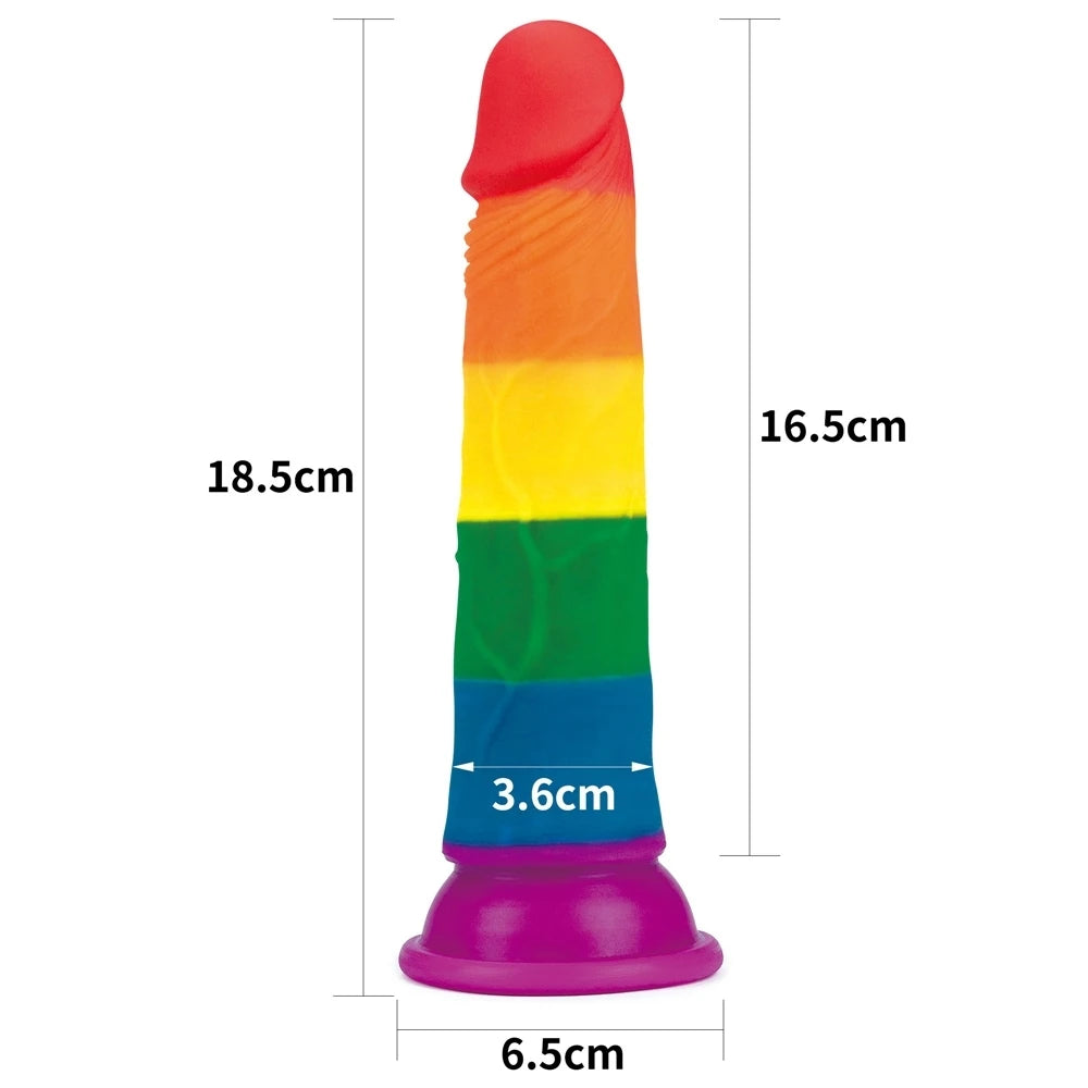 Lovetoy Prider Dildo 18.5 cm Kemerli Realistik Penis LV410025