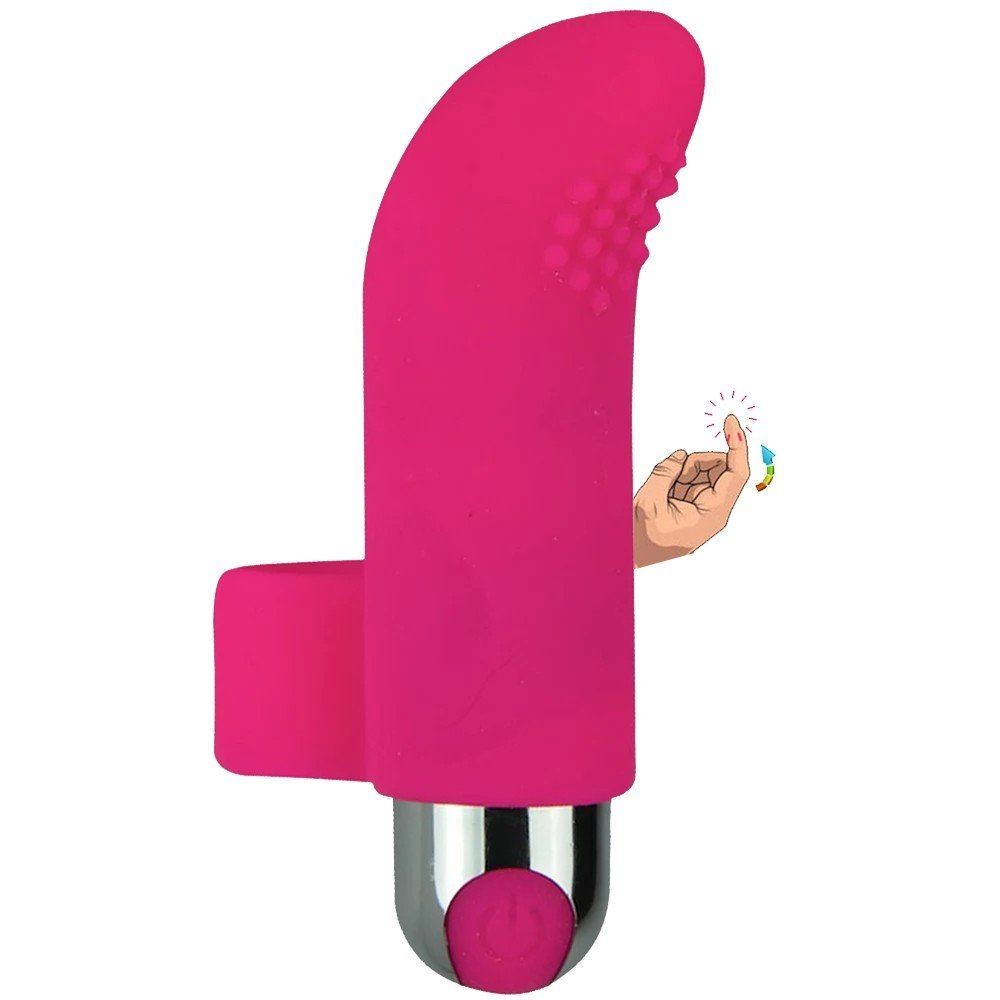 Erox Finger Vibe Çift Yönlü USB Şarjlı Parmak Vibratör-Pink