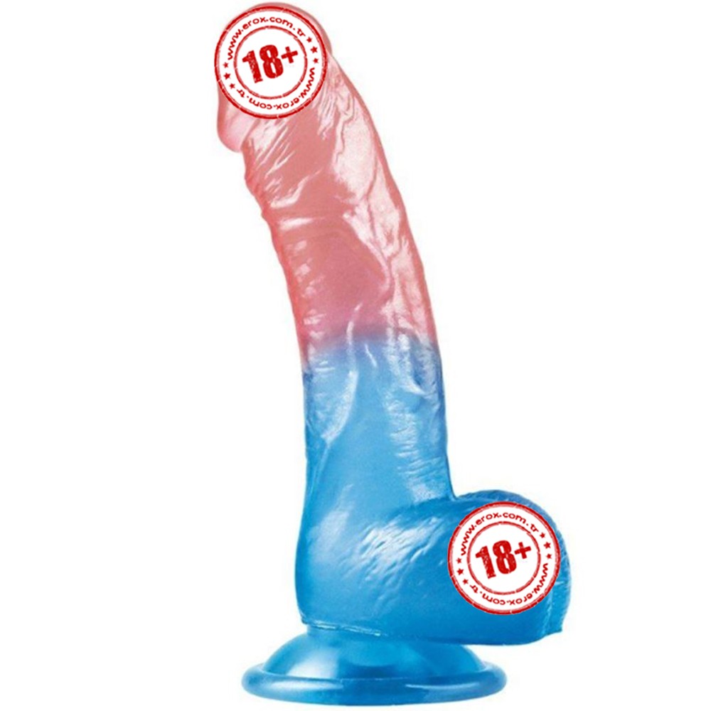Lovetoy Dazzle Studs Dildo Curve 20 Cm Realistik Jel Penis