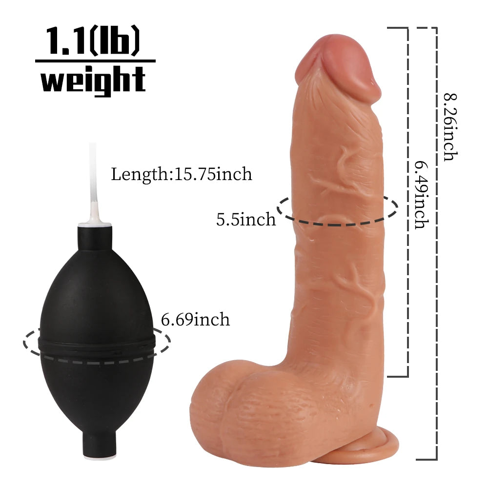 Dildo Series Adam 21 Cm Boşalabilir Penis