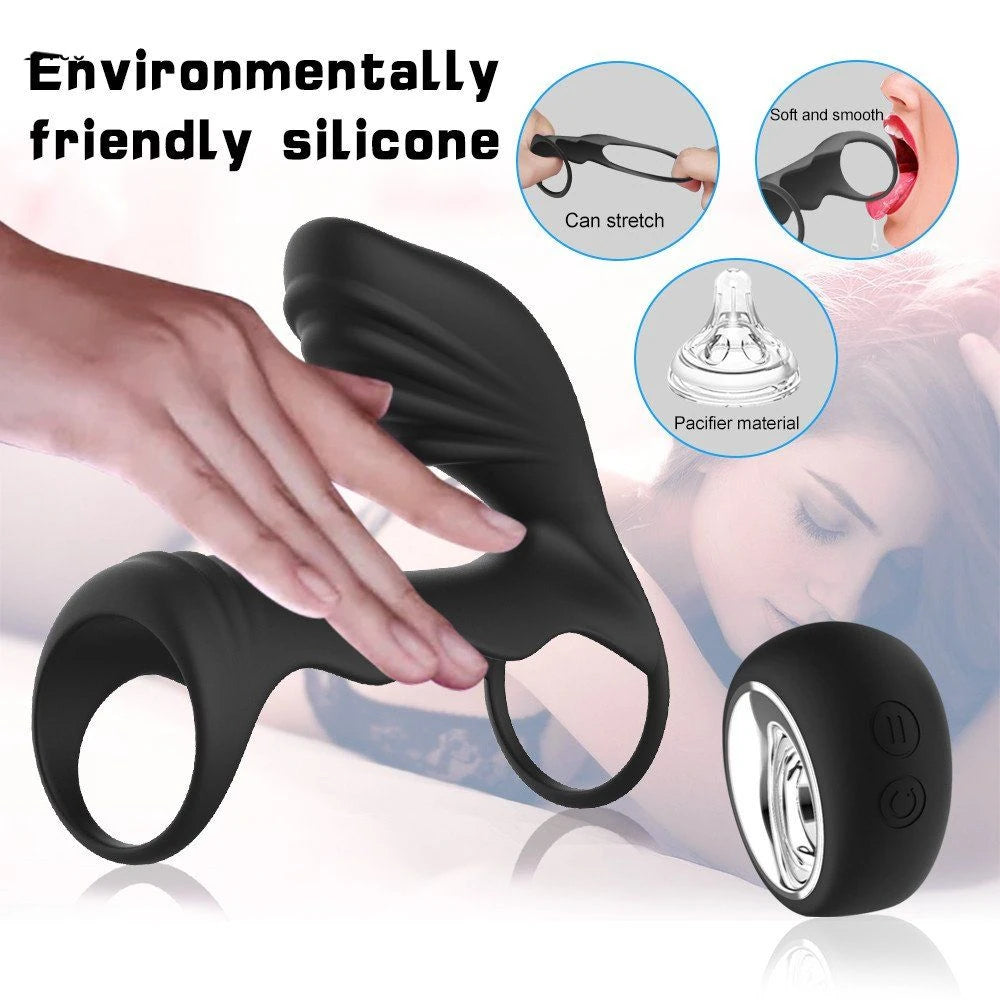 Erox Cockring Clitoral Stimulation Uzaktan Kumandalı Penis Kafesi