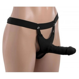 Size Matters Hollow Strap-On Black İçi Boş Kemerli Penis 25 Cm