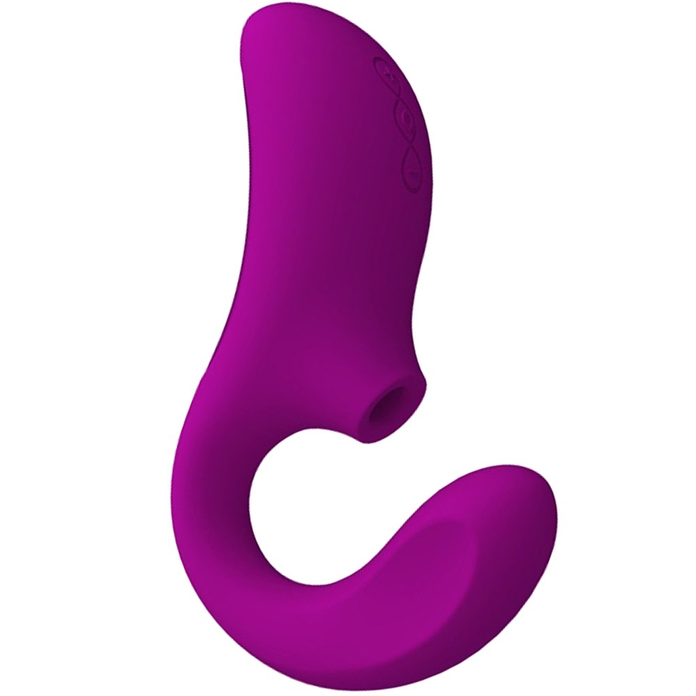 Lelo Enigma Dual Stimulation Sonic Massager Deep Rose Çift İşlevli Vibratör