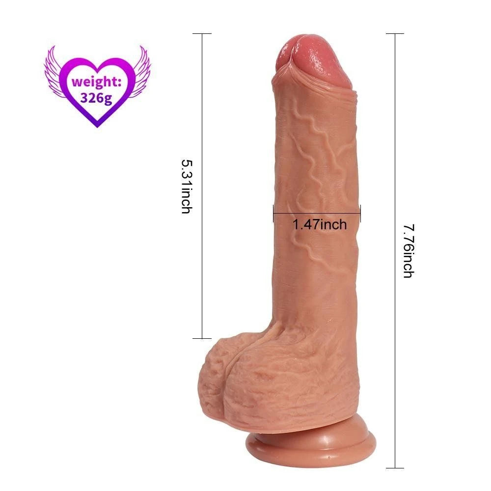 Dildo Series Mlsice 20 Cm Çift Katmanlı Gerçekçi Realistik Penis
