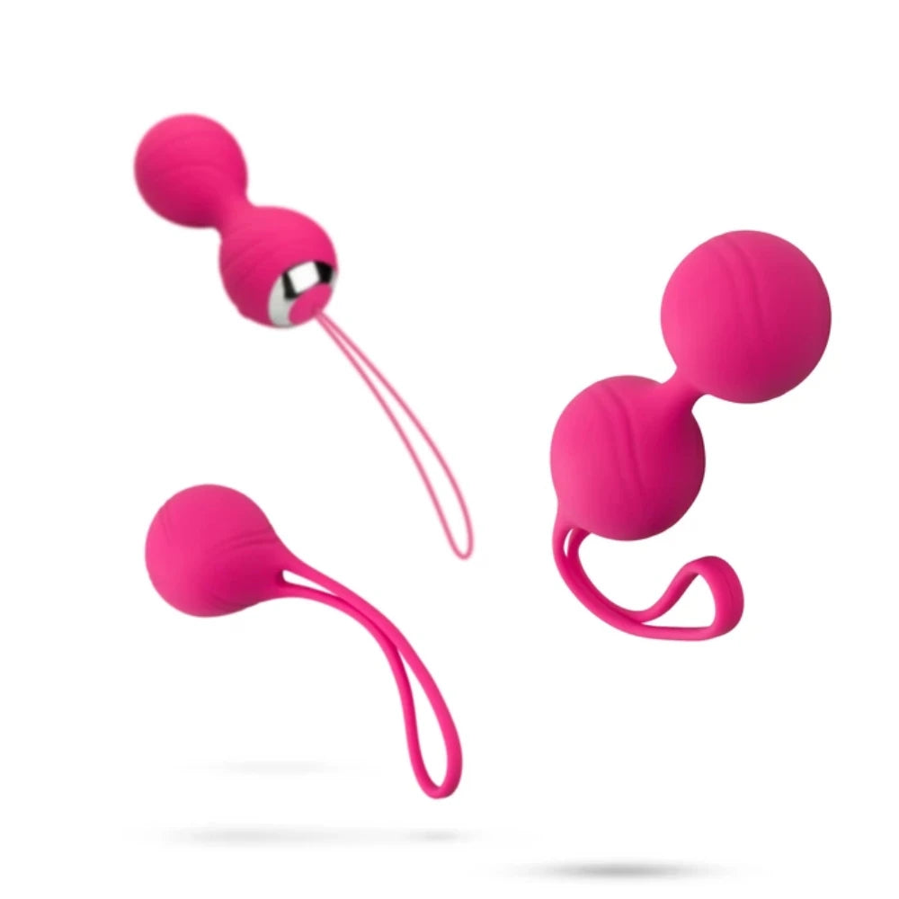 Erox Exuis Balls Set Uzaktan Kumanda Kegel Egzersiz Vibratörü Pink