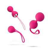 Erox Exuis Balls Set Uzaktan Kumanda Kegel Egzersiz Vibratörü Pink