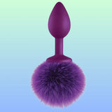 Erox Luxury Purple Silicone Bunny Tail Purple Kuyruklu Anal Plug