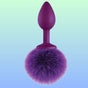 Erox Luxury Purple Silicone Bunny Tail Purple Kuyruklu Anal Plug