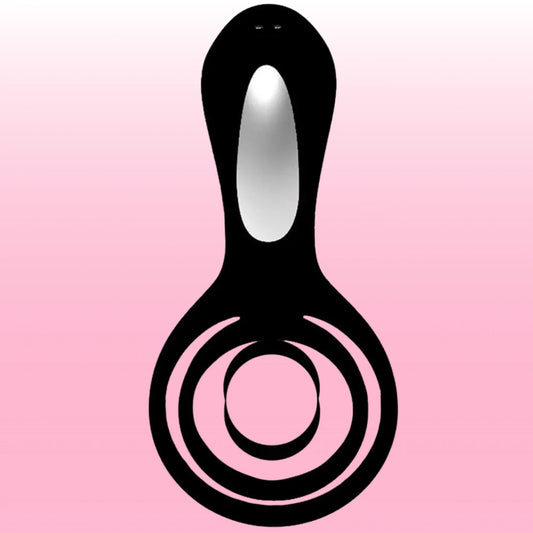 Erox The Cock Ring Clitoral Stimulation Penis Kafesi-Black