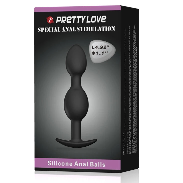 Pretty Love Silicone Anal Balls Small Anal Plug