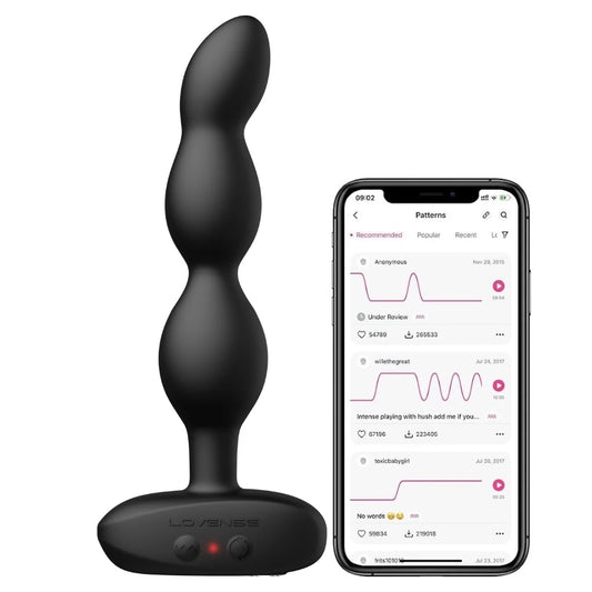 Lovense Ridge Telefon Kontrollü ve Hareketli Anal Boncuk