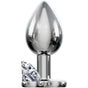 Erox Anal Fantasy Luxury Diamond White Taşlı Metal Anal Plug - Medium