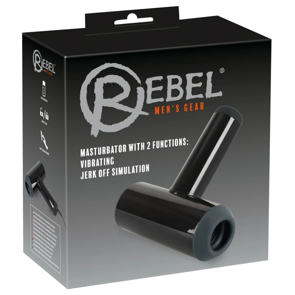 Rebel Men's Gear With 2 Functions Hareketli Masturbator