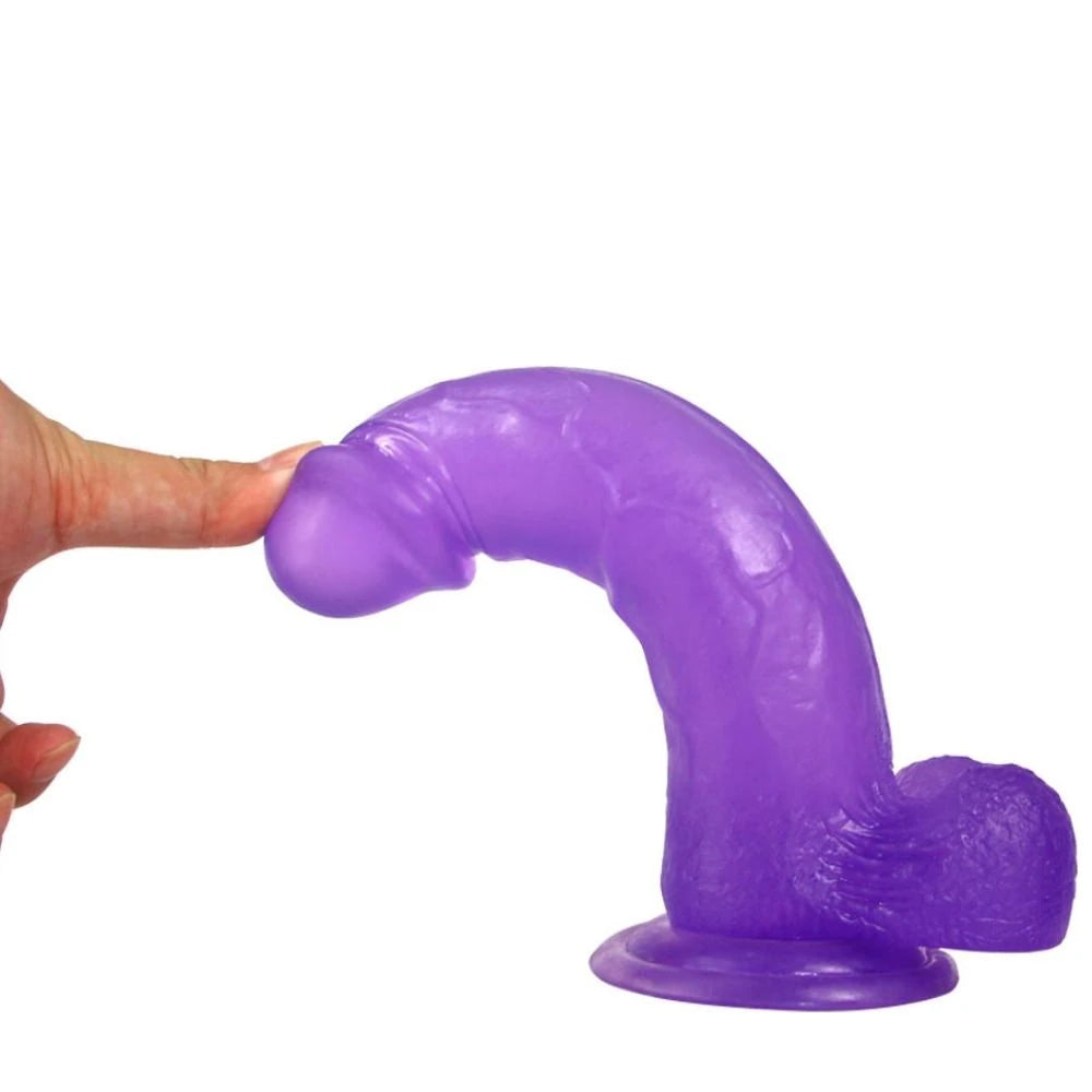 Lovetoy Jelly Studs Purple Large 20 cm Jel Dildo LV3100