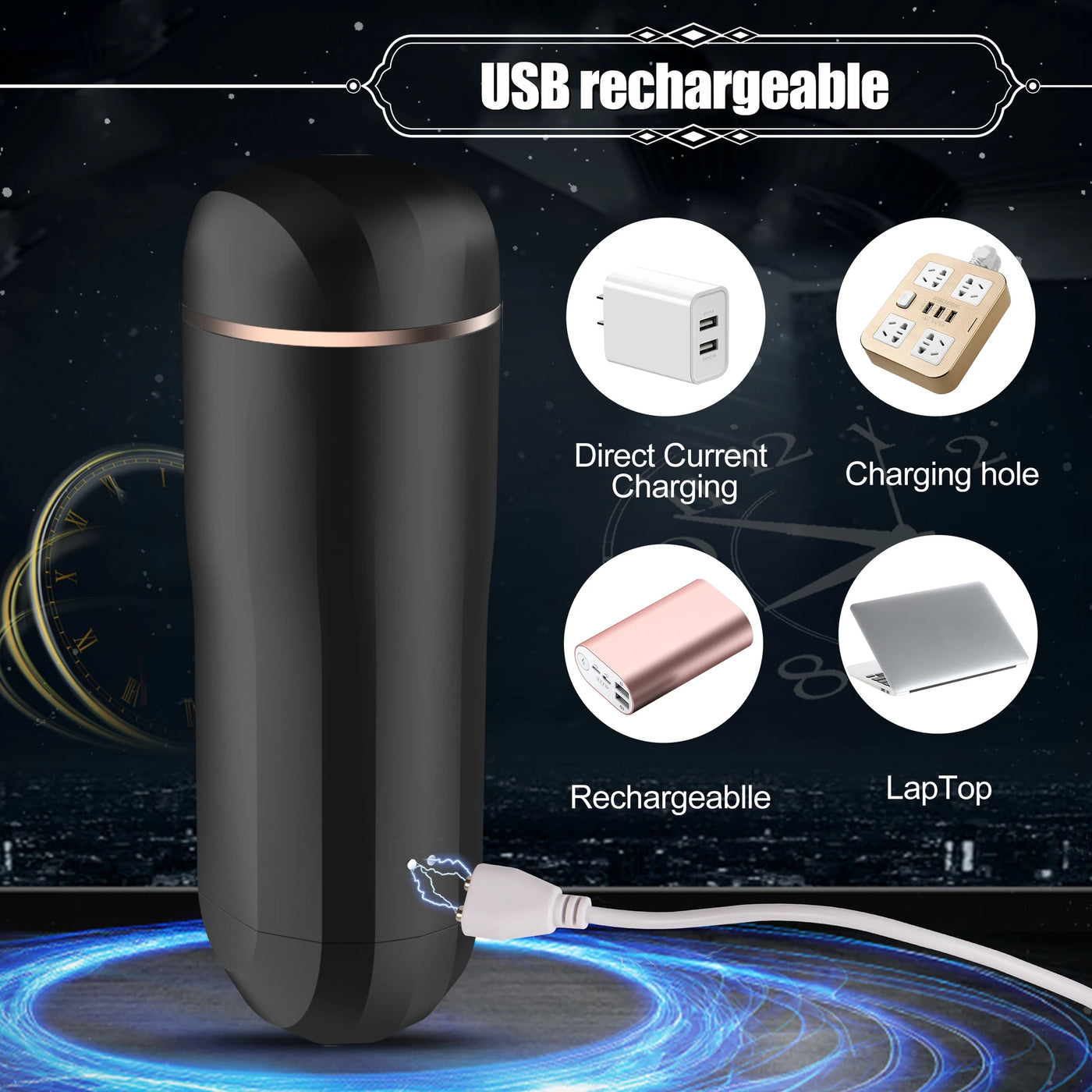 Xise Snow İnspiratory Emiş Güçlü 7 Modlu Titreşimli Anüs Mastürbatör