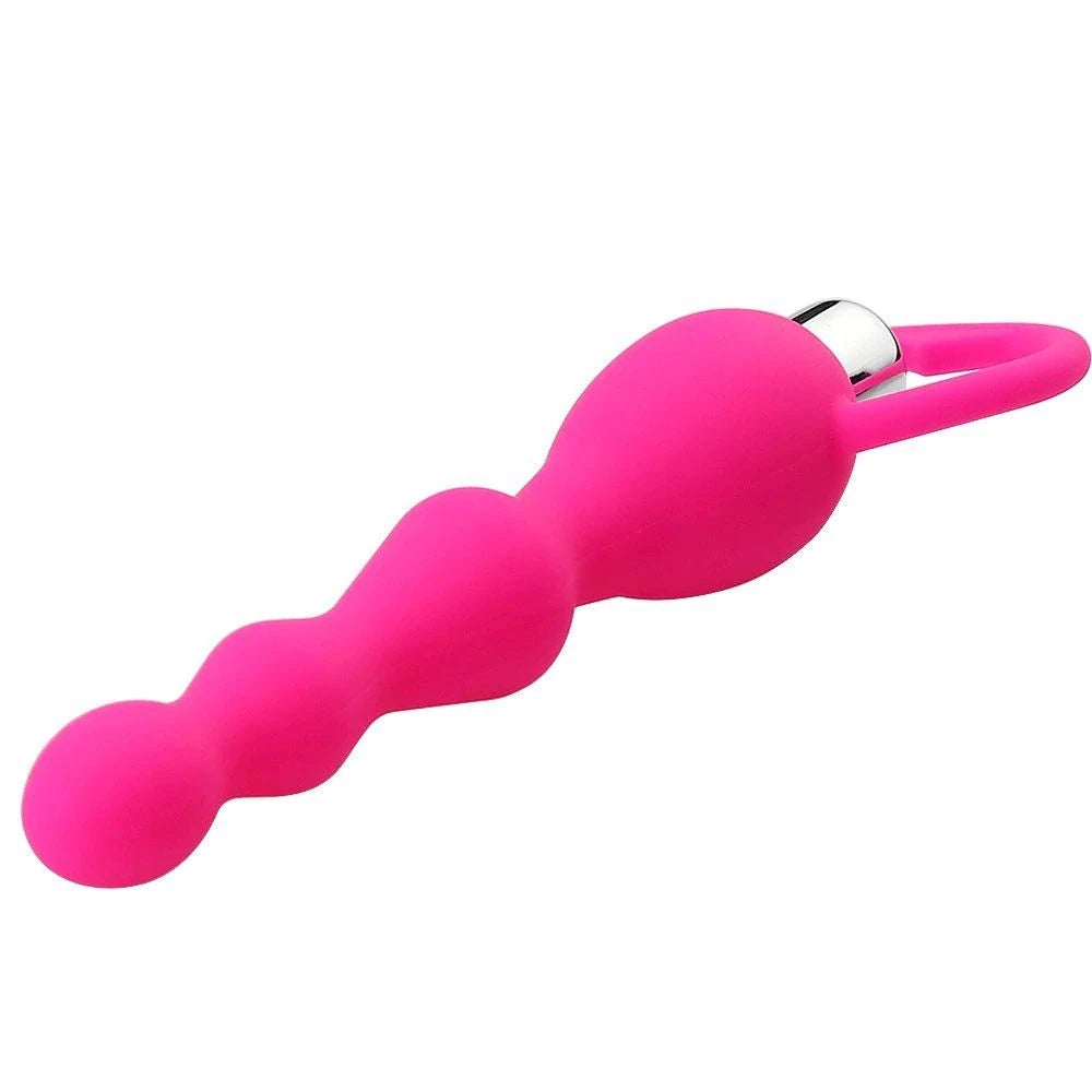 Erox Anal Fantasy Boğumlu Titreşimli Anal Vibratör-Pink