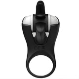Erox The Cock Ring Clitoral Stimulating Şarjlı Penis Halkası-Black