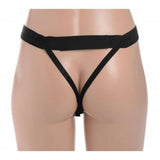 Size Matters Hollow Strap-On Black İçi Boş Kemerli Penis 25 Cm