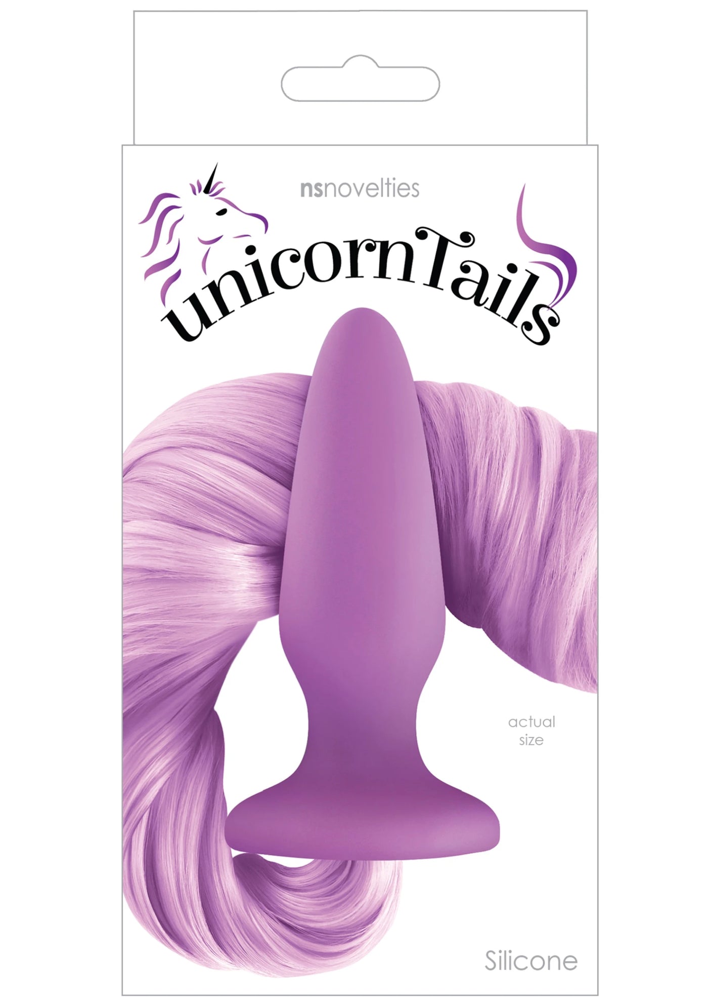 NS Novelties Unicorn Tails Kuyruklu Silikon Anal Plug Purple