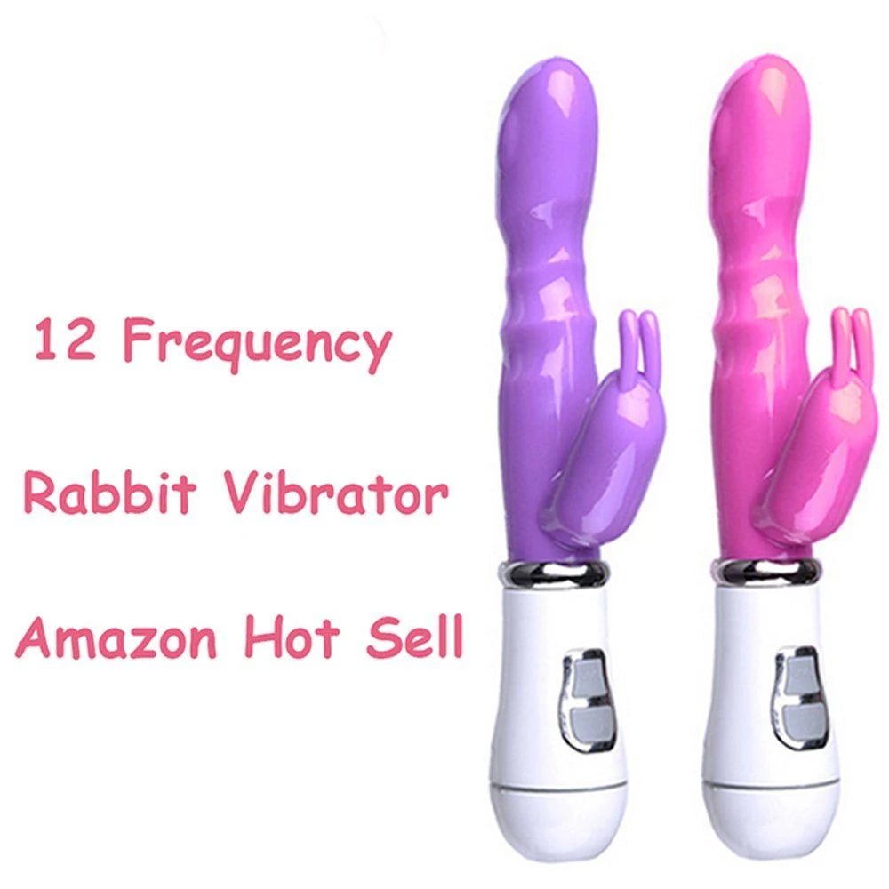 Erox Bunny Vibe Klitoral Rabbit G-Spot Vibratör-Purple