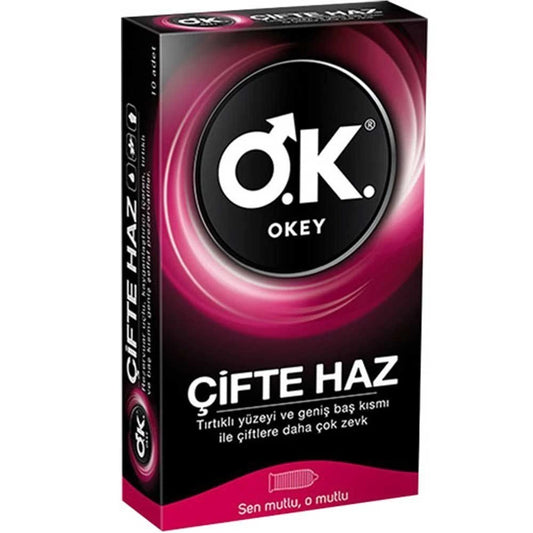 Okey Çifte Haz 10'lu Prezervatif Kondom