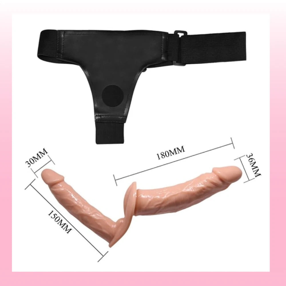 Erox Dildo Series Strap-On Bi Seksüel Çift Taraflı Dildo