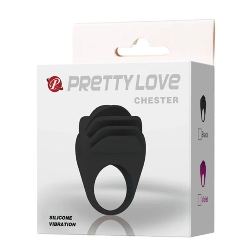 Pretty Love Chester Vibrating Clitoral Cock Ring Titreşimli Penis Halkası BI-210137