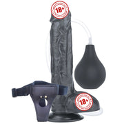 Lovetoy Squirt Extreme Dildo 25 Cm Boşalabilir Kemerli Realistik Penis LV116025