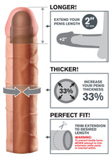 Pipedream Fantasy X-Tensions Perfect 2'' Amerikan Penis Kılıfı
