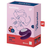 Satisfyer Double Joy Telefon Uyumlu Çiftler İçin Vibratör-Purple