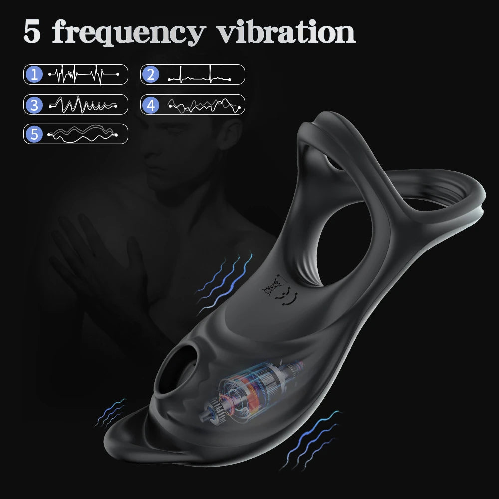 Erox The Cock Ring Thicken Widen Uzaktan Kumandalı Klitoral Penis Halkası