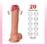 Dildo Series Bill 23 cm Natural Doku Uzaktan Kumandalı Realistik Vibratör