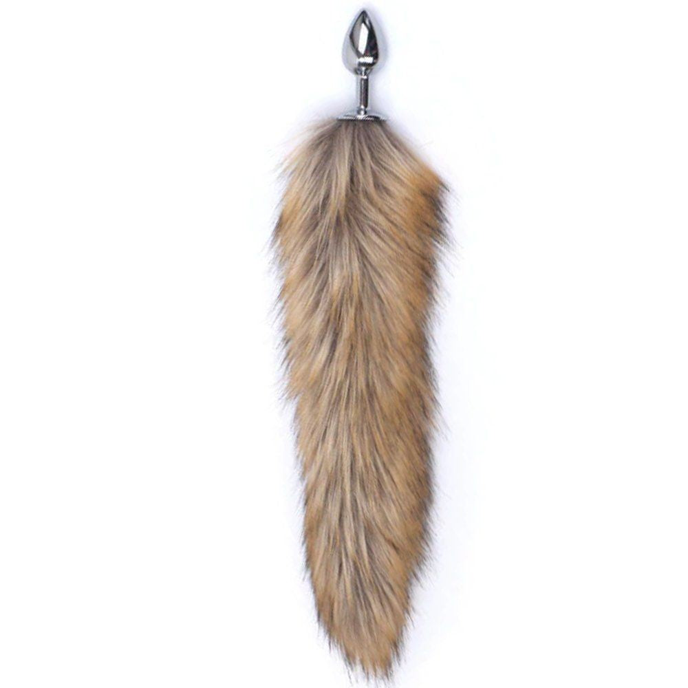 Erox Love Brown Tilki Kuyruklu Metal Anal Plug