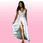 Erox She Fantasy Wear Night Hanne Seksi Uzun Gecelik-Beyaz