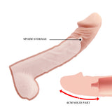 Baile Realistic Penis Sleeve Testis Toplamalı Realistik Penis Kılıfı BI-026238