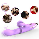 Dibe Haloy Vella Thrusting İleri Geri Hareketli Oral Seks Rabbit Vibratör