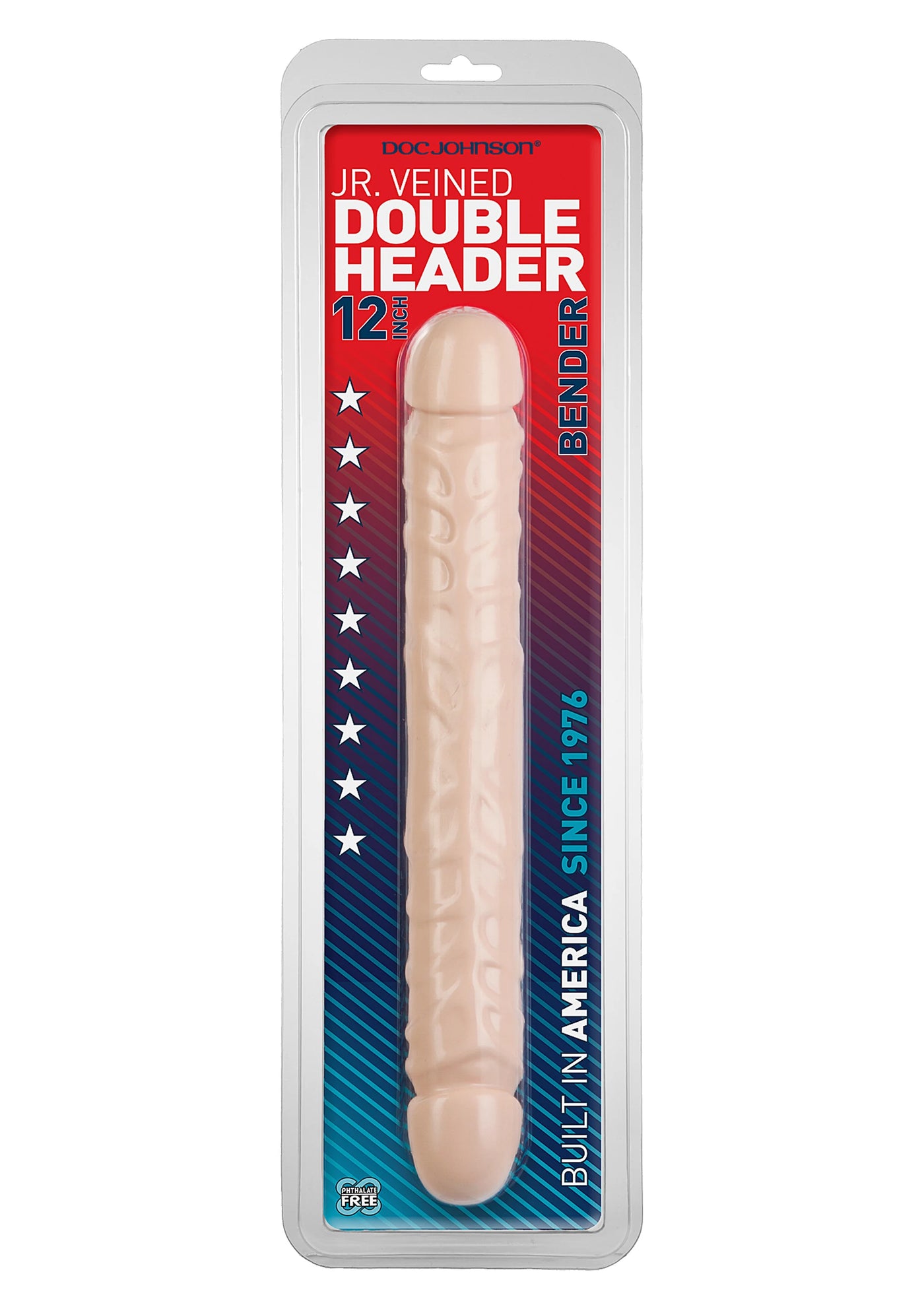Doc Johnson Jr. Veined 30 Cm Çift Taraflı Realistik Jel Penis-Ten