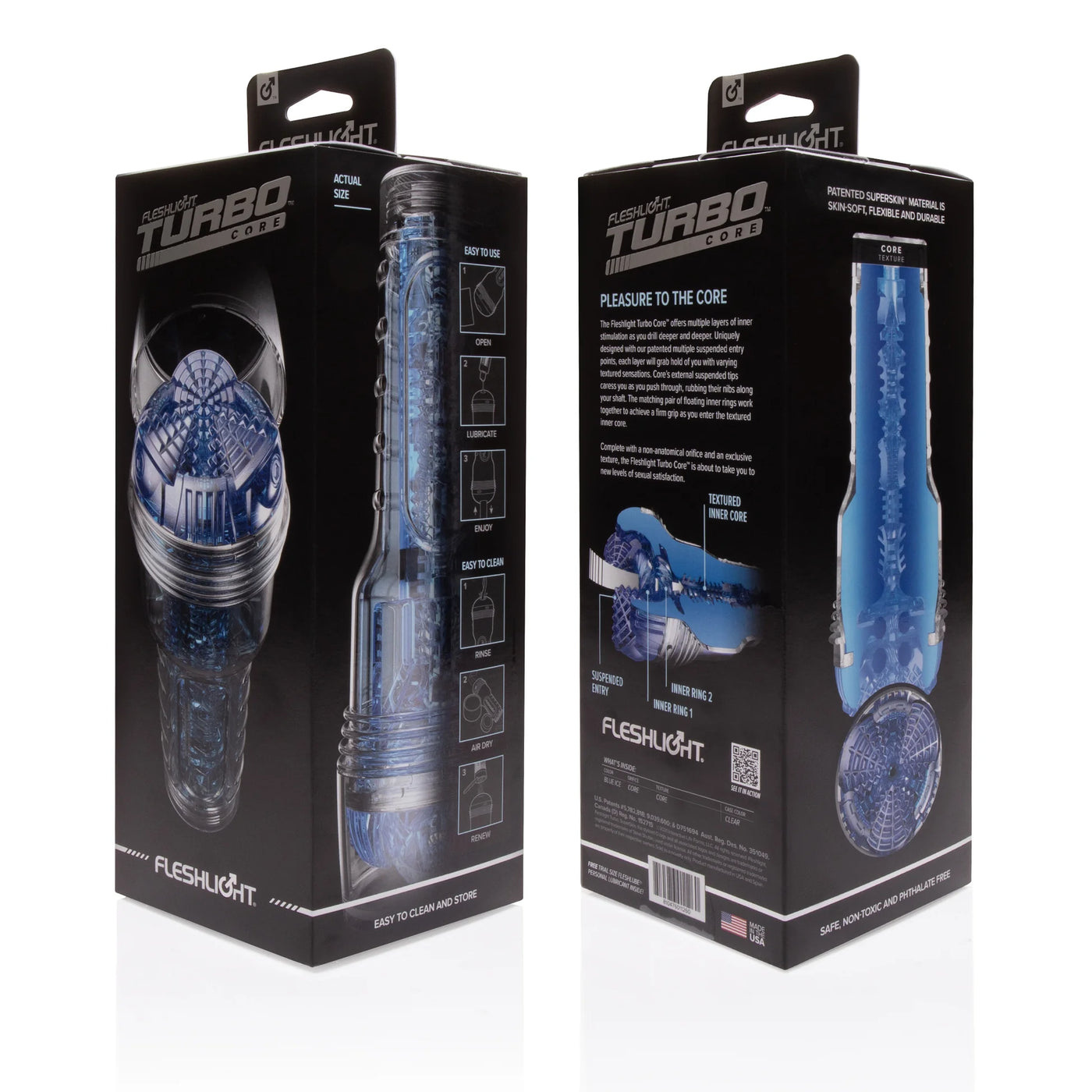 Original Fleshlight Series Turbo Core Blue Ice Oral Mastürbatör