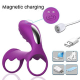Erox The Cock Ring Clitoral Stimulation Penis Kafesi-Purple