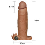 Lovetoy X-Tender Titreşimli 5.5 cm Dolgulu Melez Realistik Penis Kılıfı