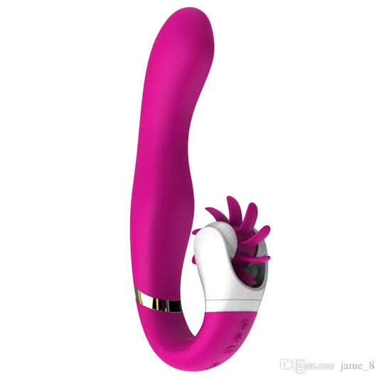 Erox Dave 2 Purple Hareketli Klitoral Penetrasyon G-Stimulant Vibratör