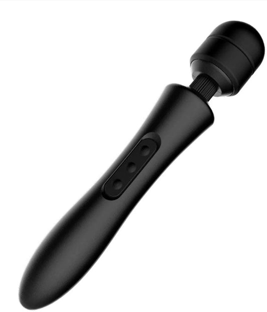 Erox Magic Wand Double Massager Masaj Wand Vibratör-Black