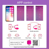 Erox Push Wearable Vibe Telefon Kontrollü Giyilebilir Vibratör-Pink