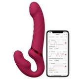 Lovense Lapis Telefon Kontrollü Titreşimli Strapless Strapon Dildo